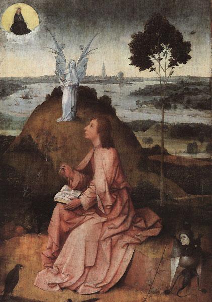 BOSCH, Hieronymus St. John on Patmos Germany oil painting art